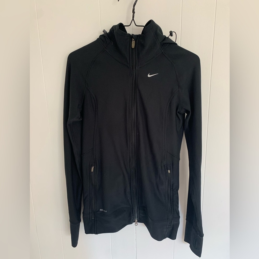 Nike zip up hooded jacket